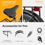 VELOWAVE Electric Bike 26" Fat Tire Ebike Electric Bike for Adults with 750w (Peak 1000W) Brushless Motor 48V 15AH Removable LG Cell with Lock& Bell. - Image 6
