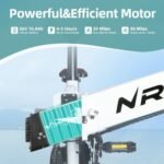 NR-7 20" Folding Electric Bike for Adults | Lightweight Foldable Electric Bicycle - Weighs Only 45lbs | 500W Brushless Motor | 40+ Mile Range | 21mph Speed - Class 2 Fat TIre Ebike. - Image 3