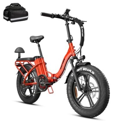Rattan 750W Electric Bike for Adults 48V 13AH Removable Battery Foldable Electric Bikes LM/LF Pro Ebike 20" x 4.0 Fat Tire Electric Bicycles 2 Seater.