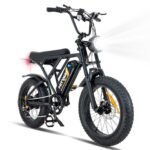 E Bike Electric Bicycle for Adults 20 Inch 4.0 Fat Tire Ebikes, 48V 15AH Mountain E-MTB Bicycle, 7 Gears for Commuting, up to 55-80km，UL2849 Certified.