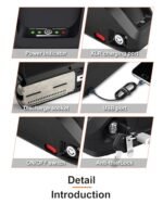 UZI E-Bike 52V 18Ah Li-ion Battery Pack for 200W 250W 300W 350W 500W 750W 950W 1100W 1500W Adult Electric Bicycles Motors(W/Charger&USB Port &BMS&Voltage Equalization Chip). - Image 3