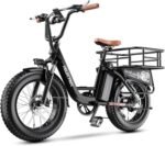 1500W Peak Electric Bike for Adults, 48V 20Ah Removable Battery Max Range 80Miles & 30MPH Electric Bicycle, 20''×4.0" Fat Tire Ebike,Fast Cargo Ebikes,Commute Mountain E-Bike UL Certified.