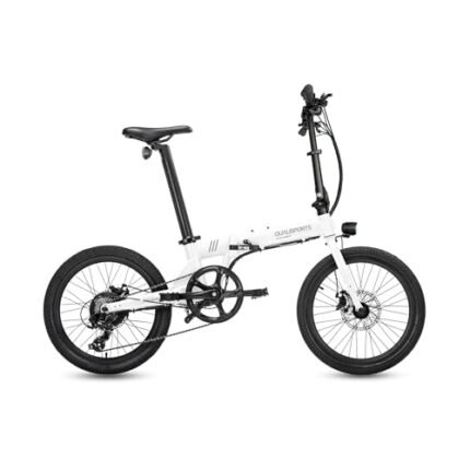 Folding Electric Bike Voladors Lightweight Ebike 36V Removable Battery 350W Motor 7 Speed Gear 20" Tire 20MPH Max Speed Compact Foldable Bicycle UL 2849 Certified.