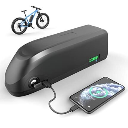 48V 52V Ebike Battery with Fuse/LED Indicator/Safe Lock Urban Utility Electric Bicycle Battery for Radpower ebike Replacement or Other 1500W 1000W 700W 500W 200W Motor Kit