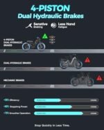 Romeo Pro【2024 Upgraded】 60Ah Peak 1600W Electric Bike for Adults 200Miles Long Range Electric Bike 26 * 4.0 Fat Tire Electric Bike Full Suspension Electric Mountain Bike Cargo Ebike. - Image 6
