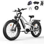 Electric Bike for Adults,1500W/750W,52V 21/19Ah 32-37MPH, 30-60Miles Range 26”Fat Tire Electric Bike Beach Snow Mountain Bike, Dual Hydraulic Disc Brakes Electric Bike Full Suspension.