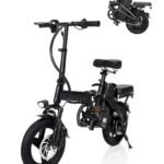 Electric Bike for Adults, Ebike,14" Folding Electric Bike 350W 36V 12Ah Built-in Battery 20MPH,20+Miles,3 Riding Modes, Commuting.