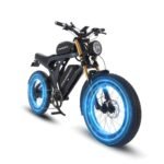 1500W Electric Bike for Adults, 48V 41Ah Dual Battery Moped Style Ebike, 20 * 4.0" Fat Tire & 31 MPH Max Speed, 7 Speed Gearing 75 Miles All-Terrain E Bike for Mountains, Snow, Sand, Road.