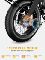Electric Bike for Adults 1200/1400W Peak, 28/30MPH 60 Miles, 720WH Battery 20'' x 4.0 Fat Tire Folding Ebikes for Adults, with APP/Anti-Theft Alarm/NFC/BAFANG Motor/Hydraulic Brakes & UL 2849. - Image 2
