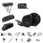 BAFANG 1000W Mid Drive Kit with Battery(Optional) BBSHD BBS03 Ebike Conversion Kit with Display,48V/52V 8Fun Electric Bike Conversion Kit for Moutain Road Bike(EKD01,Shark Battery 52V20AH).