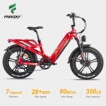 FREESKY Electric Bike for Adults 1200W Motor 48V 20AH Removable Battery Step-Thru up to 28+MPH& 90Miles Dual Hydralic Brakes 4.0×20” Fat Tires Electric Bicycle with Large Basket Upgrade NFC System. - Image 2