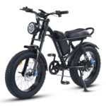 Electric Bike for Adults,Peak 1000W Electric Mountain Bike,28 MPH E Bike with 7-Speed,20 * 4” Fat Tire Ebikes for Adults with Full Suspension.