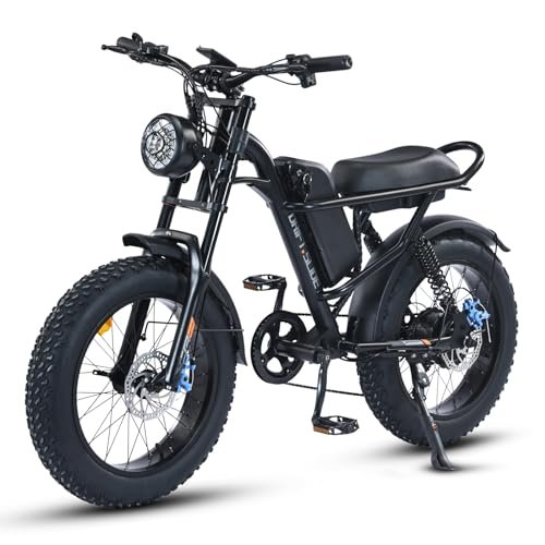 Version 1.0.0 Electric Bike for Adults,Peak 1000W Electric Mountain Bike,28 MPH E Bike with 7-Speed,20 * 4” Fat Tire Ebikes for Adults with Full Suspension. - Image 1