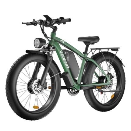 Electric Bike,Dual Motor AWD 2000W Removable 48V/22.4AH Battery E-Bike 26'*4.0' Fat Tire Electric Bicycle with 7 Speed.