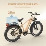 ESKUTE E Bikes for Adults Electric 750W (1500W Peak) Power, Spark X Electric Bicycles 48V 20AH Battery 26 Fat Tire Electric Bike 28Mph 70 Miles Range 7 Speed Hydraulic Disc Brakes. - Image 6