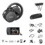 BAFANG BBS02B 48V 750W 100MM Mid Drive Kit with Battery(Optional),Ebike Motor with LCD Display 8fun Mid Drive Electric Bike Conversion Kit for 100MM Bottom Bracket Fat Tire Bike,Snow Bike.