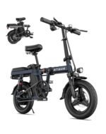 ENGWE T14 600W(Peak) Folding Electric Bike for Adults Teens - 48V10A Battery 14inch Fat Tires E-Bike Full Suspension 19.2MPH 25Miles Range, Compact Commuter Cruiser Ebike.