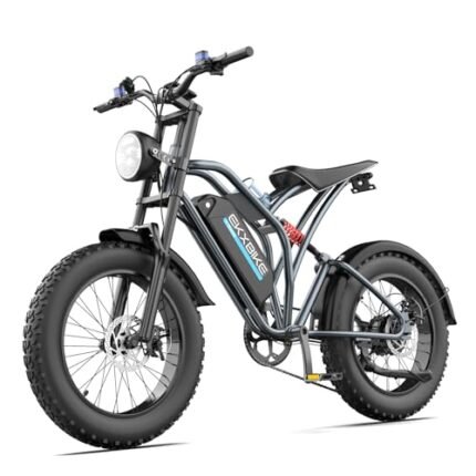 T1 Electric Bike for Adults 48V 15/20AH Lithium Battery 1000W Off Road Snow Urban Commuter Electric Bicycle, 30MPH,Shamano 7-Speed, 20" Fat Tire Electric Dirt Bike for Adults.
