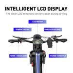 Electric Bike for Adults,1000/2000W Motor 35MPH,52V 20AH Battery,26" Fat Tire Ebike,Max 90 Miles E Bike for Men, Full Suspension,Hydraulic Brake 7-Speed Gears for Beach Mountain Electric Bike. - Image 6