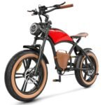 HIDOES B10 Cowboy Style Electric Bike for Adult 1000w Brushless Motor 48V 13AH Battery, 20"×4'Fat Tires Double Brake System 35Miles Max Range 37MPH Max Speed Beach Mountain Off Road Electric Bicycle.