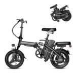 Electric Bike for Adults,Folding Ebike,Electric Bicycle with Removable Battery, 20MPH Commuting Electric Bike, High Brushless Gear Motor.
