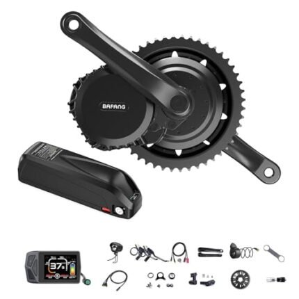 BAFANG 1000W Mid Drive Kit with Downtube 52V20Ah Battery, BBS03 52V 1000W Ebike Conversion Motor Kits with EKD01 Display&46T Chainring Electric Bike Conversion Kit-Fit BB68-73mm Bike.