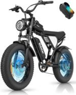 Electric Bike for Adults Q20, 2000/1500W, 37/30MPH,52V 40AH,48V/20AH E-Bike,30-180 Miles Electric Motorcycle, 20" Fat Tire Dirt Bike, UL2849 All Terrain for Mountains, Snow, Sand, Road.