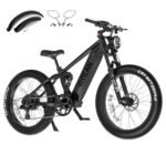 VITILAN T7 PRO 1600W Peak Electric Bike for Adults Fat Tire Ebike, 52V 20AH Removable Battery Max Range 80Miles & 35MPH, 26 Inch Mountain Electric Bicycle with Full Suspension.