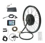 NBPOWER Programmable TFT Color Display Ebike 72V QS V3 5000W Rear Wheel Electric Bicycle Motor Kit 72V 5000W Electric Bike Conversion Kit.