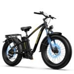 SOHAMO M3 Electric Mountain Bike for Adults, 1500W Peak Motor 30mph Electric Bike, 26"*4" Fat Tire Ebike w/ 48V 15/20AH Removable Battery, 40/60 Miles 7-Speed Gears E Bike for Dirt Sandy Snow Offroad.