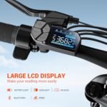 SISIGAD Folding Electric Bike,Foldable Ebike,20"x 4" Fat Tire Ebike,500w Motor Peak 1000w,48V 15Ah Removable Battery,40Miles Range 25Mph,7-Speed Gear,City Ebike for Men Women. - Image 4