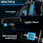 Electric Bike for Adults,Folding Ebike,Electric Bicycle with Removable Battery, 20MPH Commuting Electric Bike, High Brushless Gear Motor. - Image 5
