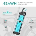 Heybike Mars Electric Bicycle Foldable 20" x 4.0 Fat Tire Electric Bicycle with 1000W Peak Motor，624WH Removable Battery and 50 Miles Max Range, Dual Shock Absorber for Adults. - Image 3