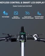 Electric Bike for Adults 1200W Peak Motor 30MPH 60 Miles 48V 15AH (720WH) Battery Folding Electric Bike 20 Inch Fat Tire Ebike Foldable Ebikes for Adults Electric Bicycle with UL 2849 Certified. - Image 4