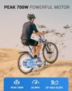 Electric Bike for Adults,48V Built-in Invisible Removable Battery,500W Motor(Peak 700W) Electric Mountain Bike,26" Tires Front Fork Suspension with Fenders,UL2849 Certified, 21-Speed. - Image 2