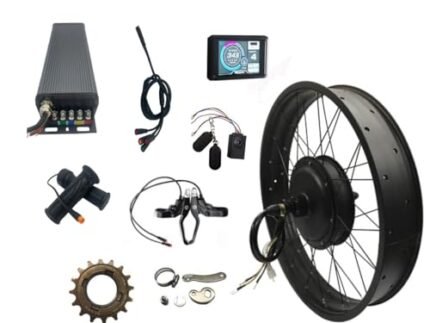 NBPOWER 5000w electric Fat Bike conversion kit sabvoton controller 100KM/H max speed, with TFT color display system,single Speed Freewheel.