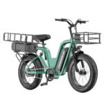 Electric Ebikes for Adults with 48V 30Ah Dual Batteries, Cargo Electric Bike for Adults with 750W Brushless Motor, Electric Bicycles for Men, Women, Commuter, Travel, Outdoor, Camping.
