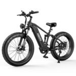 ESKUTE Spark Y Electric Mountain Bike, 1500W Peak Bafang Motor with Max Speed 28Mph, Up to 70Miles Range, 26"x4.8" Fat Tires Ebike with Full Suspension.