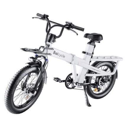 Electric Bike, Folding Electric Bike with 62 Miles Range, 48V Removable Battery, 20 Inches Fat Tire for Beach Cruiser City Commute Mountain.