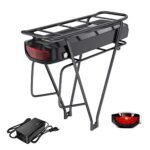 Accolmile Ebike Battery for Bike Motor : 48V 17.5Ah Rear Luggage Rack Battery with Charger & BMS, for 1000W 750W 500W Mid Hub Motor Electric Bicycle Conversion Kit.