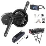 BAFANG BB120mm 1000W Mid Drive Kit : BBS03 HD 48V Motor with Battery (Optional), 8Fun M615 Motor with Display & Chainring, G320 DIY Electric Bike Conversion Kit for Mountain Road Ebike.