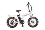 DJ Folding Bike 750W 48V 13Ah Power Electric Bicycle, Pearl White, LED Bike Light, Suspension Fork and Shimano Gear. - Image 2