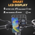 Folding Electric Bike 20'' Fat Tire Ebike for Adult, 2000W 32MPH Electric Bicycle with 48V 23AH 1104WH Removable Battery 7 Speed City Bike. - Image 4