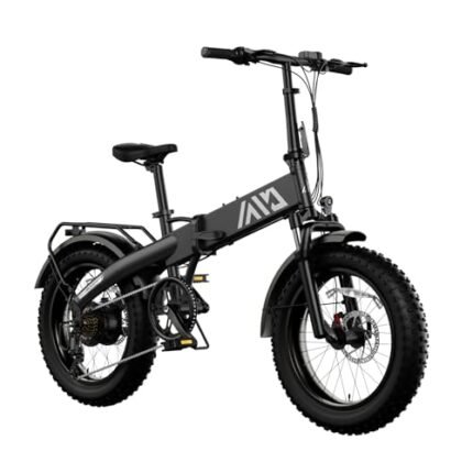 Folding Electric Bike,Foldable Electric Bike,Electric Bike Adults,20"x 4" Fat Tire,500w Motor Peak 1000w,48V 10Ah Removable Battery,40Miles Range 25Mph,7-Speed Gear,Folding City Ebike for Men Women.