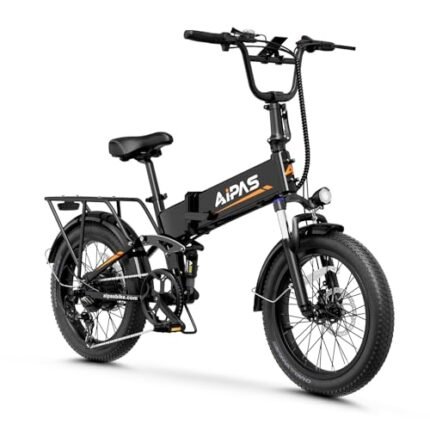 F3 Electric Bike for Adults with 1500W Motor Peak,48V 624Wh Removable Battery Max 74 Miles 28MPH,20" x 3.0 Fat Tire Folding Electric Bike with 7-Speed and Full Suspension..
