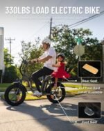 Breeze 1500W Peak Electric Bike for Adults, 120Miles 30AH Dual Batteries Long Range Ebike, All Terrain for Mountain, Snow, Beach, Step Through Fat Tires Electric Bike, 2 Seater (US Warehouse). - Image 4