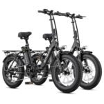 ENGWE 1125W Electric Bike for Adults, L20 2.0 20''×3.0" Fat Tire Electric Bicycle 52V 13Ah Removable Battery Max Range 68Miles & 28MPH for Urban Commuters,7 Speed Mountain Ebike with Dual Suspension.