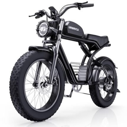 Electric Bike for Adults, 1500W 30MPH,48V 20/23AH,Max 75Miles Electric Motorcycle 20" Fat Tire Dirt Bike, Shamano 7-Speed E-Bike Dual Shock Absorber UL Certified.