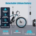 1000W Electric Bike for Adults, 28 MPH Ebikes 48V 13AH Removable Lithium Battery Electric Mountain Bike. - Image 3