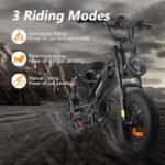 Spacewalk Small Electric Bike,16" Fat Tire Ebike,Compact Design,More Suitable for Riders Under 5'2", and Teenagers with 750W Motor, 21.7MPH with Removable 48V/15AH Battery,50-Miles Motorcycle. - Image 4